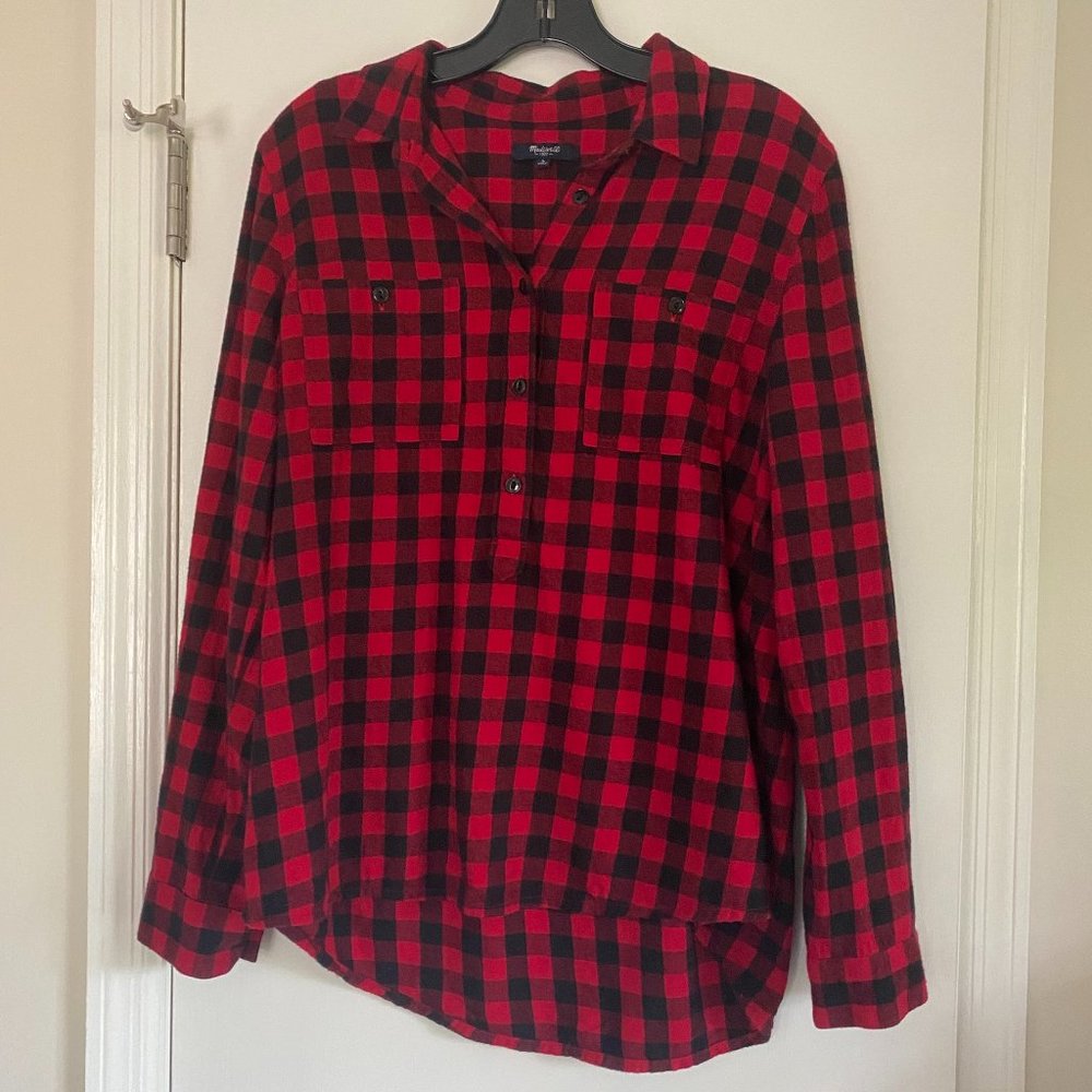 Madewell Popover Shirt, Size L